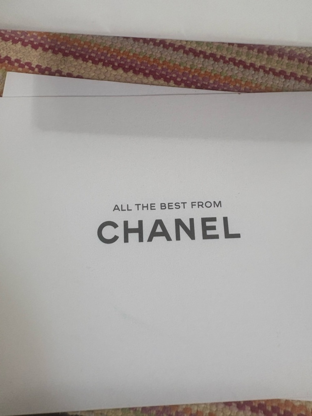 CHANEL Bundle Gift Bag, CC Name Tag + 3 Blank Notes NWOT - Picture 6 of 6
